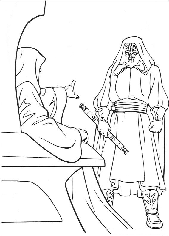 Plansa de colorat cu Star Wars 48 53